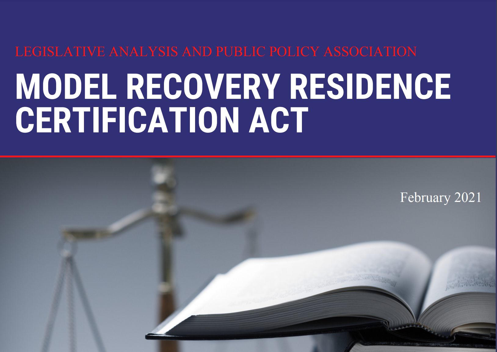 The Model Recovery Residence Certification Act