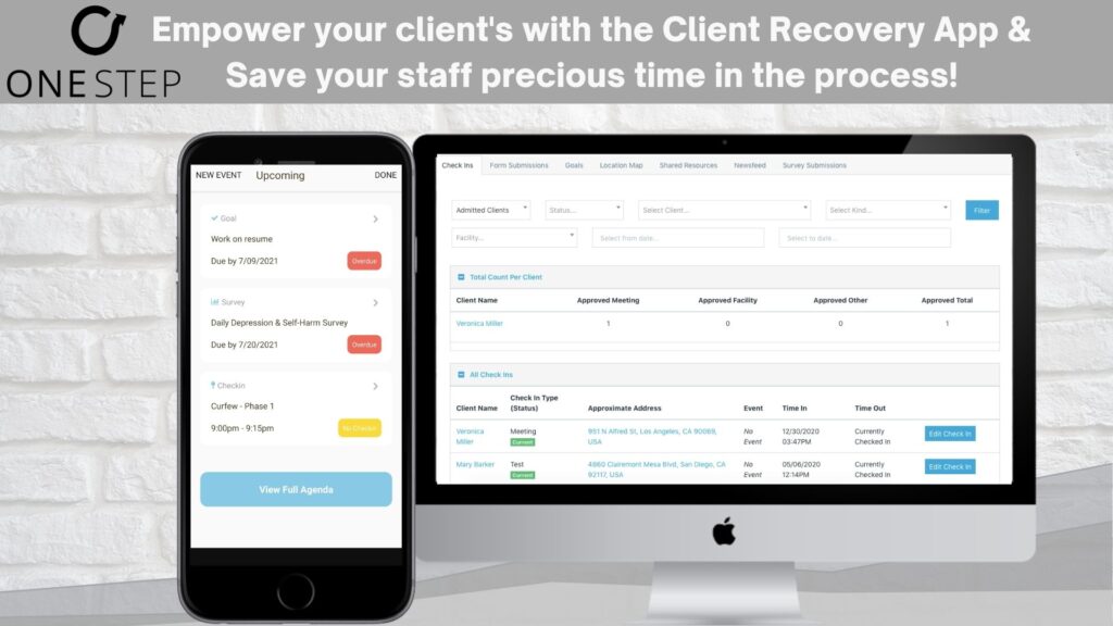 One Step Client Recovery App